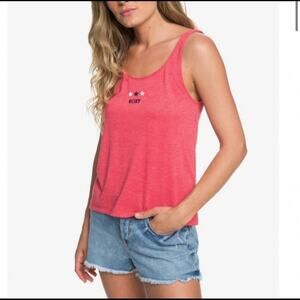 ROXY Summer Of Pop C Lace Panel Tank Top Small
